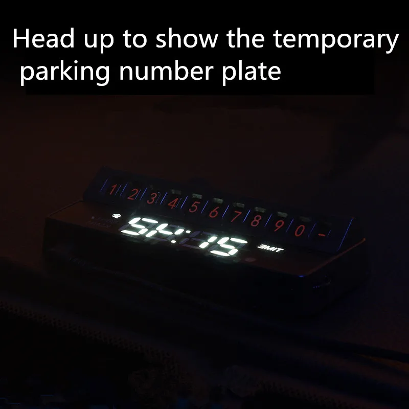 Автомобильный дисплей на лобовое стекло Многофункциональный знак временной остановки HUD скоростная система проектор лобовое стекло авто электронная сигнализация напряжения