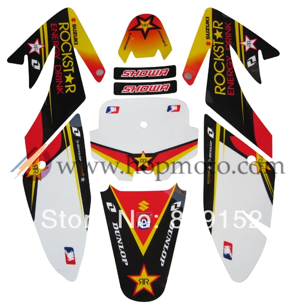 

CRF70 Graphics sticker 3M decal BSE Orion Kayo dirt bike