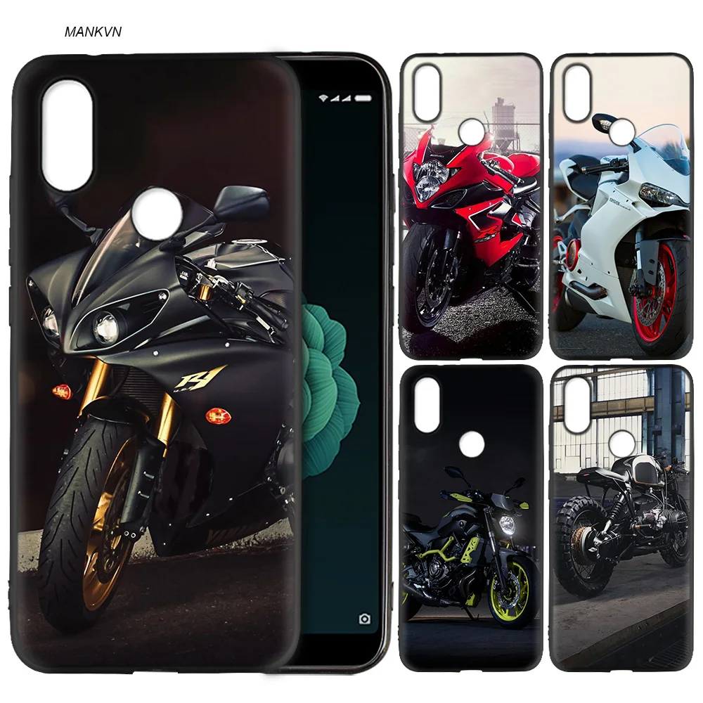 

Silicone Soft Case Cover for Xiaomi A2 Lite A1 Redmi S2 Note 5 Plus 6 6A 4 4X Pro Poco F1 Motorcycle