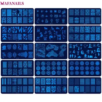 

1Pc JR Nail Stamping Plates (6*12cm) Stainless Steel Image Konad Stamping Nail Art Manicure Template Nail Stamp Plates 30 Styles