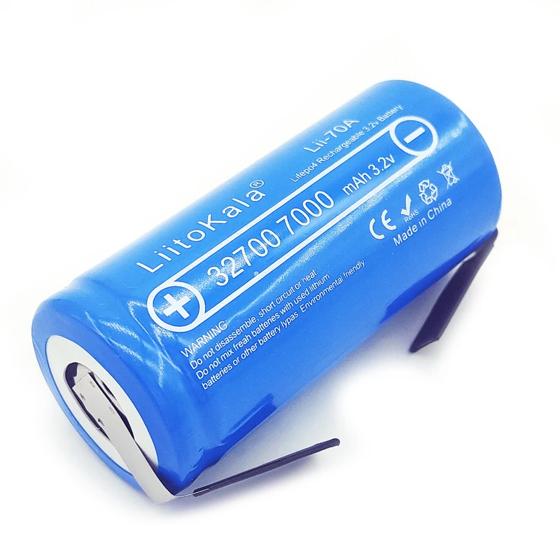 48 шт. LiitoKala Lii-70A 32700 lifepo4 3,2 v 7000mah 33A 55A сварная полоса для отвертки батарея электрический велосипед питание+ никель