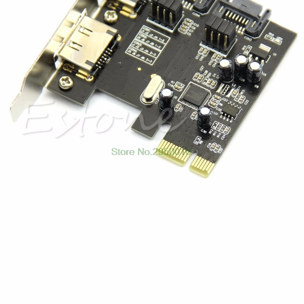 Esata PCI-E PCI Express 6 Гбит/с, чтобы 2 Порты SATA 3,0 SATA III ASM106 карта адаптер C26