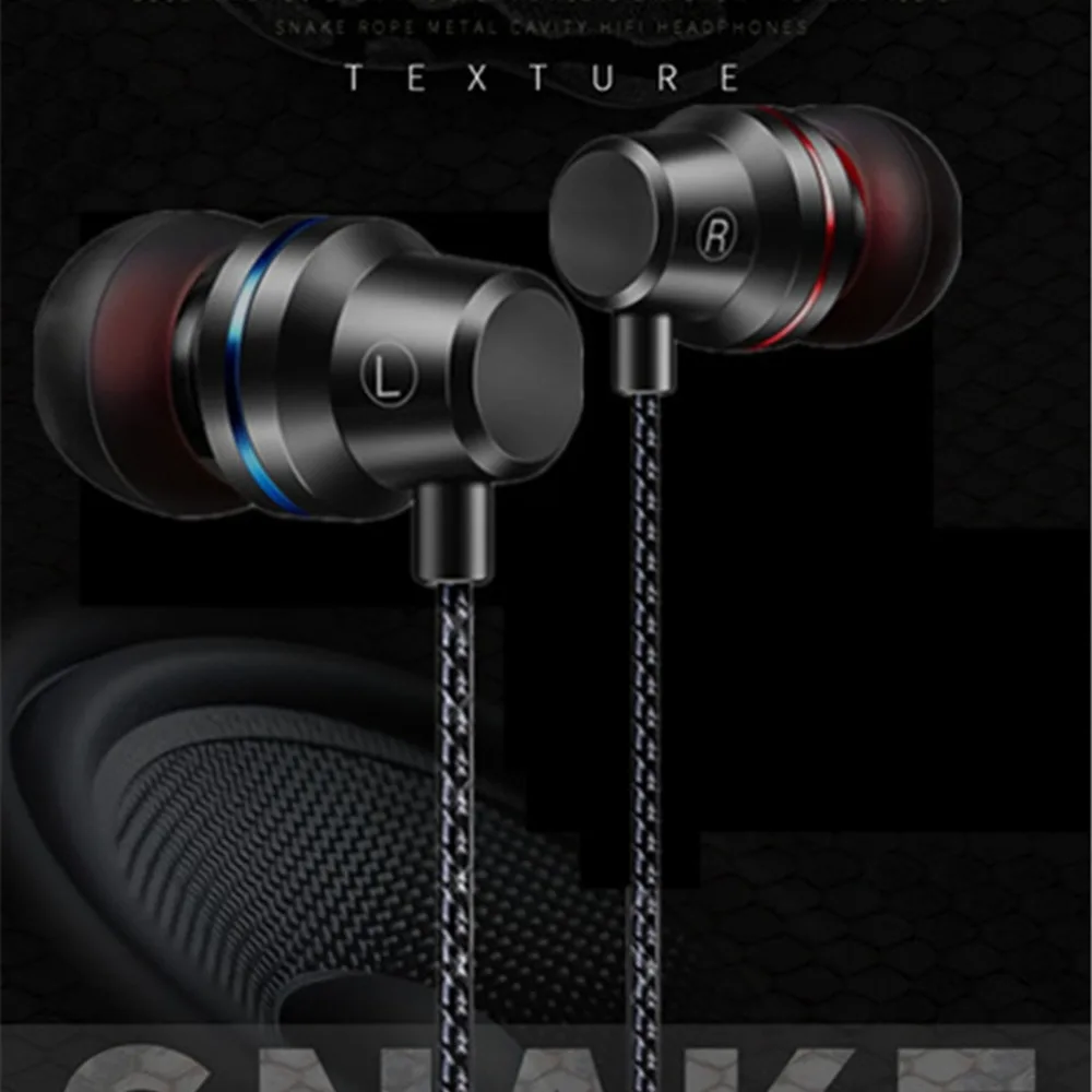 Hangrui 3.5mm In-ear Wired Earphone For Xiaomi Samsung iphone Smartphone  Music Earphones With Microphone In Ear Sport Earphone (6)