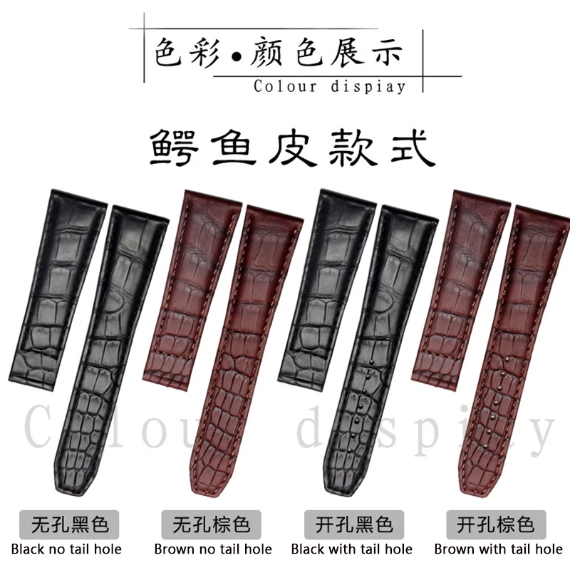 Crocodile Leather Watch Belt FOR Maurice Lacroix PT6158 PT6098 Elegant Craftsmanship Series Cattle Leather Watch Belt