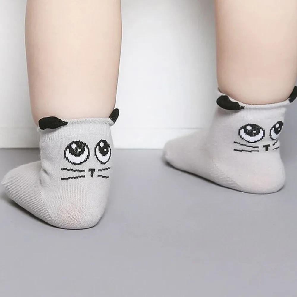 Носки для малышей носки для маленьких девочек с милым рисунком мягкие зимние теплые носки для новорожденных мальчиков