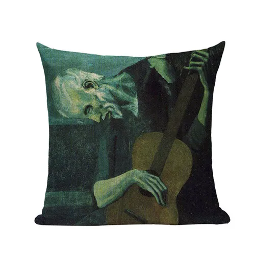 Пабло знаменитый Пикассо картины подушки Чехлы Звездная ночь сюрреалистичность абстрактное искусство бежевый чехол для подушки льняной Наволочки Чехол - Цвет: 16