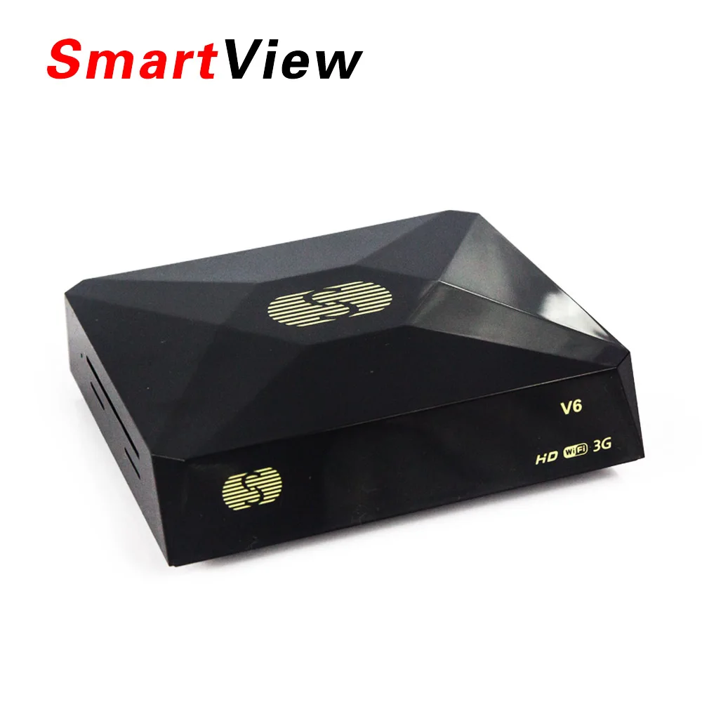 

2pcs S-V6 Mini Digital Satellite Receiver with AV HDMI output Support 2xUSB WEB TV USB Wifi 3G Biss Key