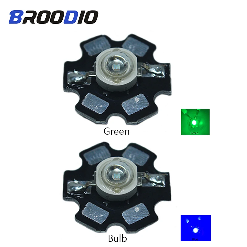 

Broodio 10pcs 3W High Power LED Beads Full Spectrum White Warm white Green Blue Led 3W Red High Power Light Bead Aug21