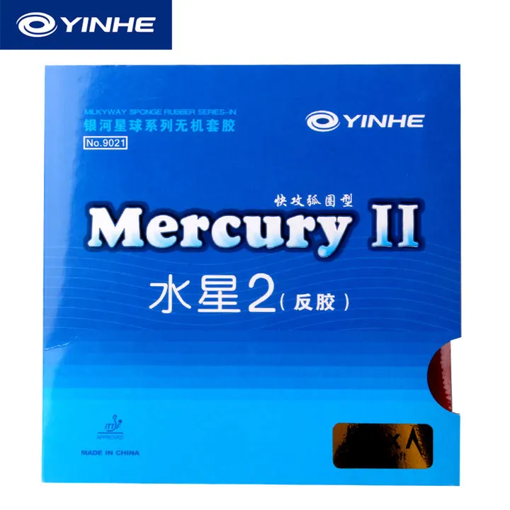 2 (1 красный и 1 черный) шт/лот YINHE Mercury II 2 настольный теннис Rubbe и Xi Enting/XVT лезвие для настольного тенниса