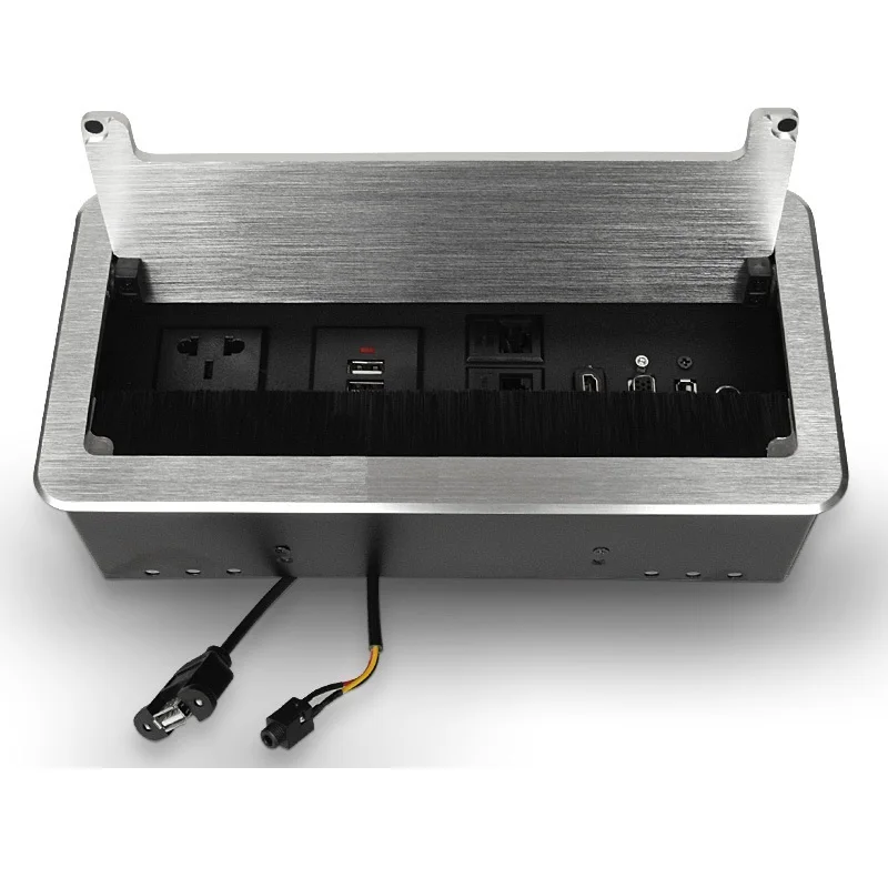 NEW Weld-Free Desktop Socket Wire Box USB Charging for Office CN AC outlet Network VGA HDMI 3.5MM | Электроника