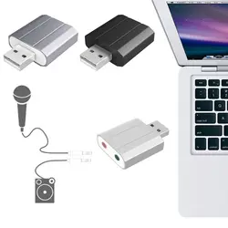 5,1 usb-накопитель Бесплатная до 3,5 мм микрофонный разъем для наушников аудио Звуковая карта для PC ноутбук