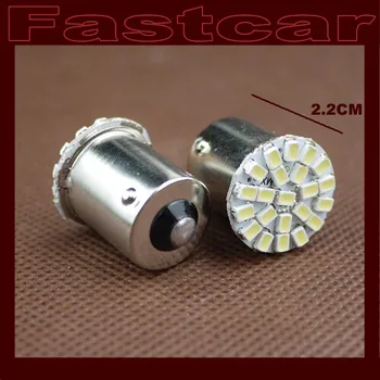 

100x 12V car led s25 ba15s 1156 p21w bay15d 1157 22 leds p21/5w smd 22smd strobe led