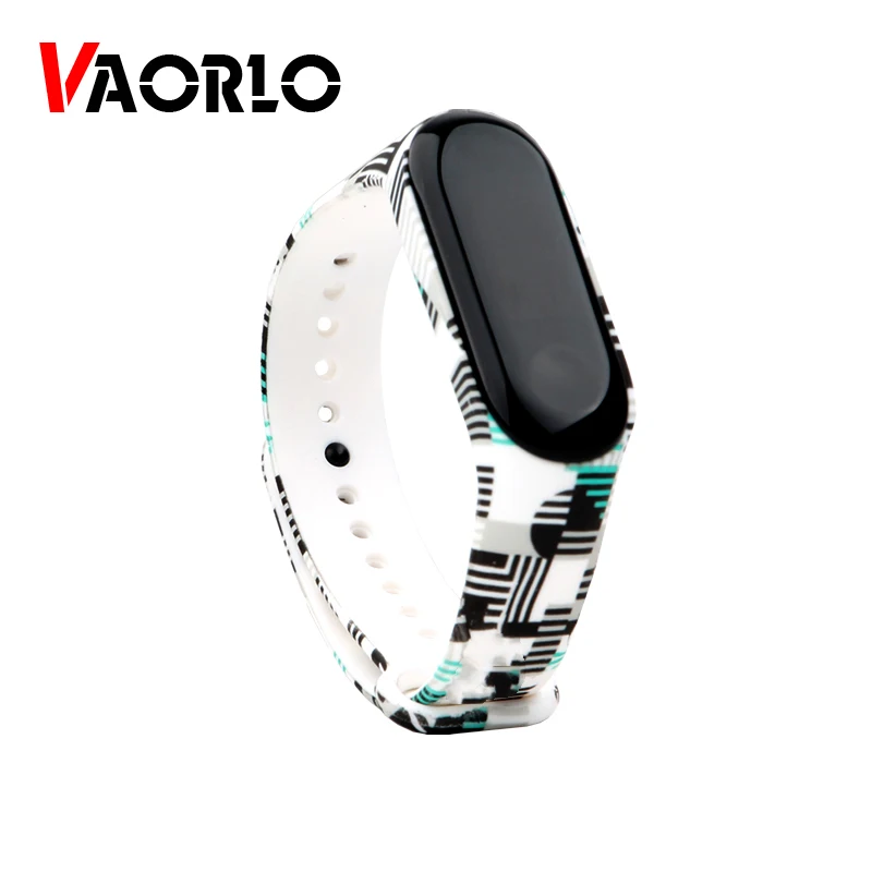 Браслет VAORLO для Xiaomi Mi Band 3 спортивные часы с ремешком мягкий силиконовый ремешок