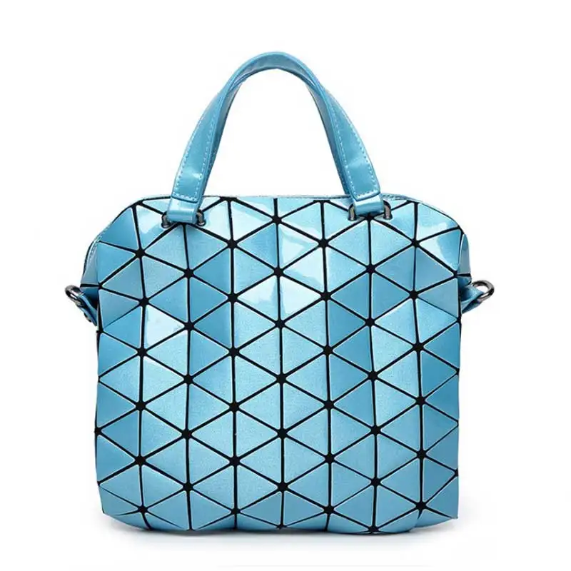 Японская светящаяся женская сумка, сумки с бриллиантами, геометрические сумки на плечо, Женская Лазерная сумка через плечо, роскошная Геометрическая Сумка - Цвет: small blue