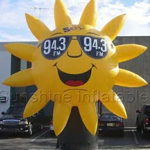 20ftH рекламный модуль гигантский надувной с солнцезащитными очками