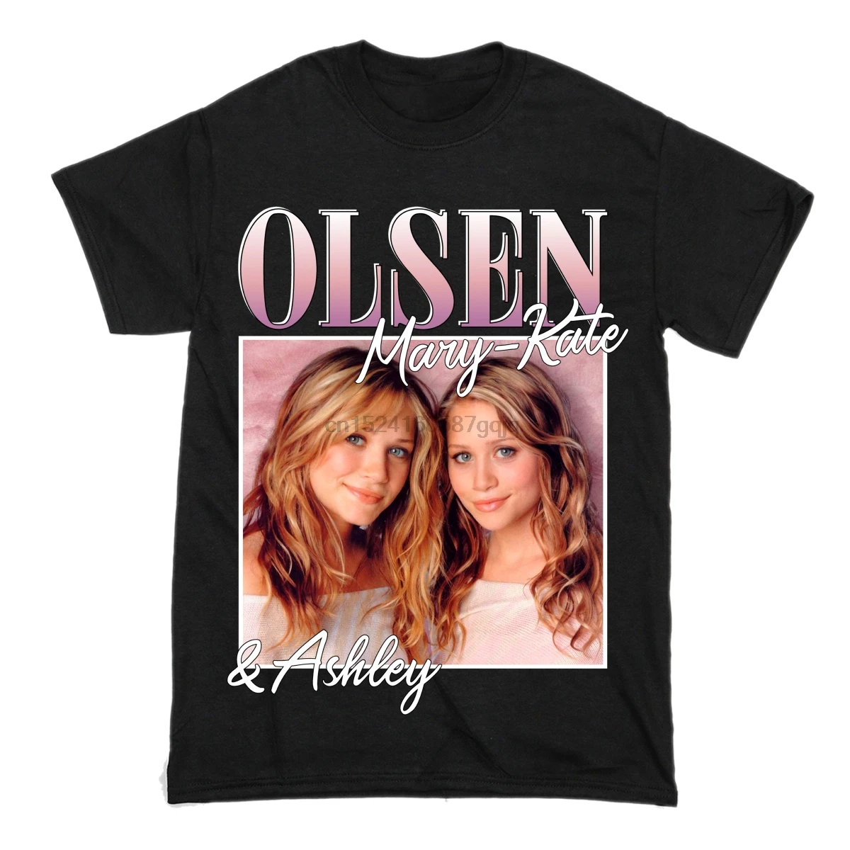 

Men T shirt VINTAGE Mary-Kate and Ashley Olsen T-Shirt Women tshirt