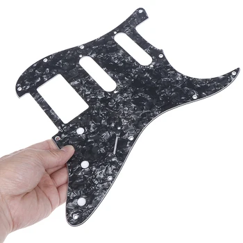 

Electric Guitar Pickguard For All Guitar Protecting Accessories Pickguard Black Pearl Plastic