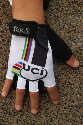 Prix pour 2013 Champion Du Monde UCI Blanc Cyclisme Vélo Gants Vélo Gel Finger Moitié Gants Une Paire Taille M-XL Prix pour 2013 Champion Du Monde UCI Blanc Cyclisme Vélo Gants Vélo Gel Finger Moitié Gants Une Paire Taille M-XL