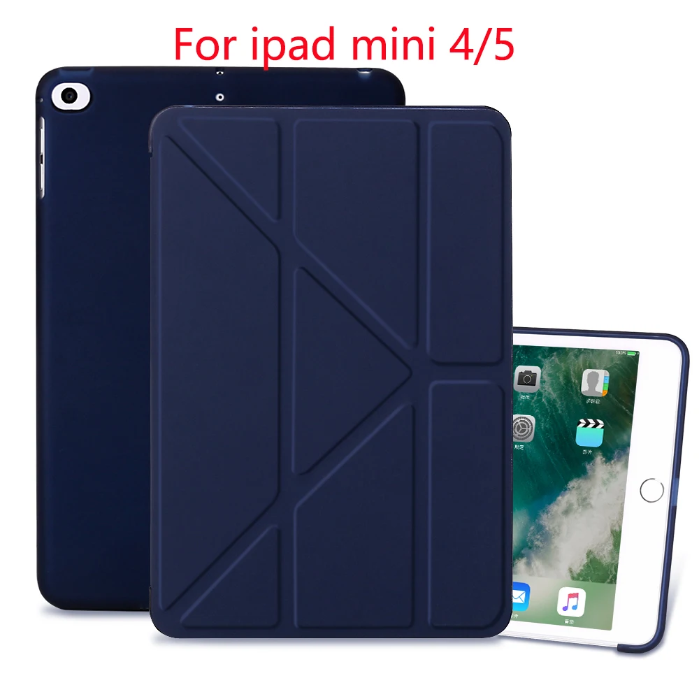 Чехол для iPad mini 5 4 Smart Cover ТПУ мягкий материал flexbility не трескается защитный