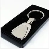 

Logo Trapezoid Car Keychain Metal Keyring Key Chain With Gift Box 30PCS/LOT Free Shipping
