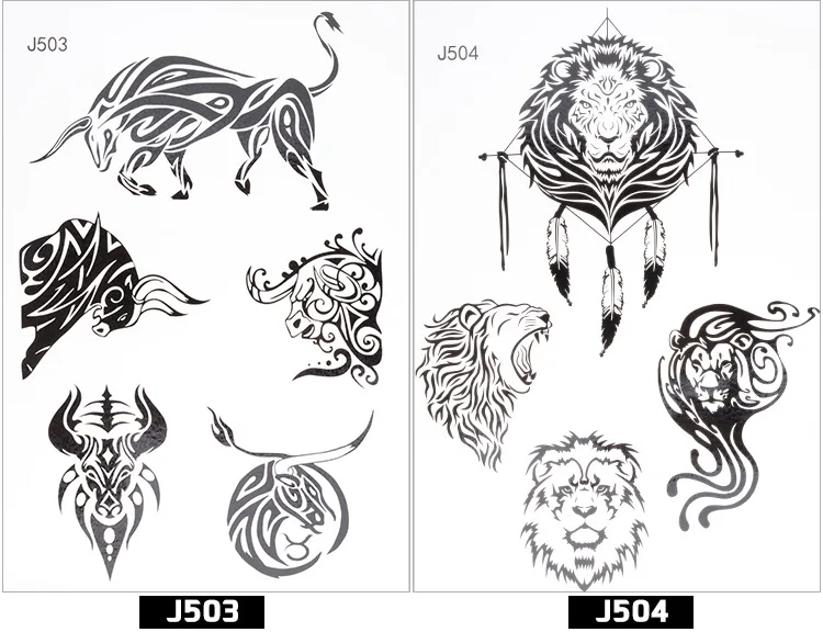 Водонепроницаемый Временного Поддельные татуировки Наклейки Прохладный океан волна Mountain Дизайн Средства ухода за кожей Книги по