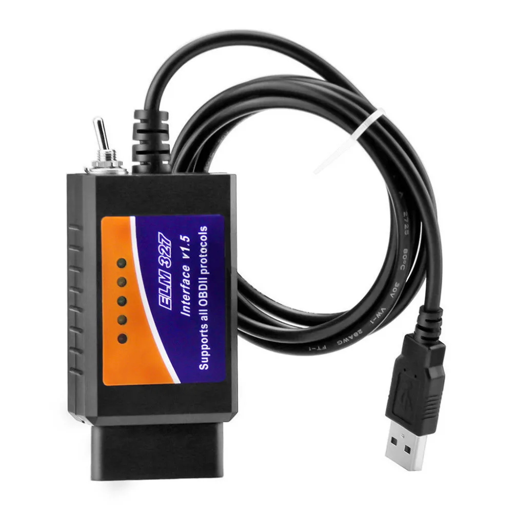 

PIC 18F25K80 V1.5 ELM327 With Switch Code Reader OBD2 Scanner For Ford HS/MS CAN