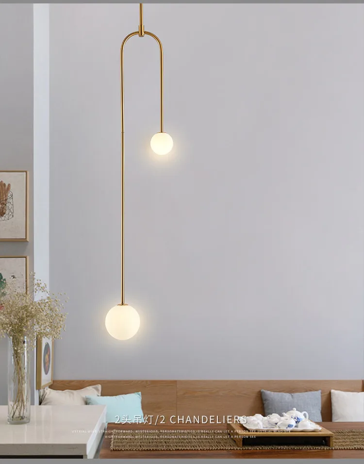 Nordic Minimalista Cabeceira Quarto Luz Pendente Estilo Pós Nordic Minimalista Cabeceira Quarto Luz