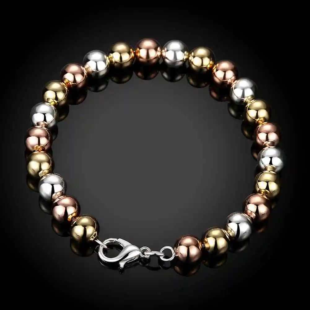 Горячая AliExpress посеребренный дихроический бисер мужской браслет персонализированный SMTH455