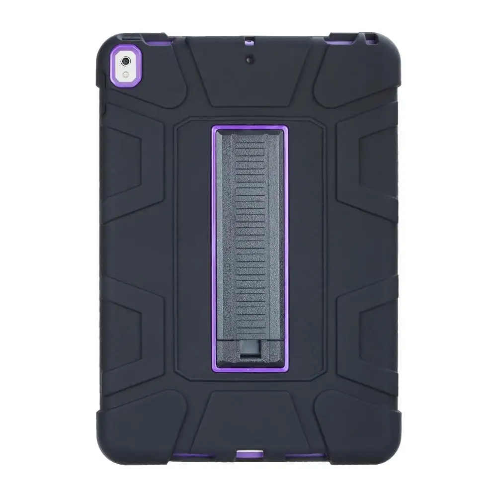 black purple Чехол для нового iPad Air 3 10,5 /iPad Pro 10,5 сверхмощный защитный чехол для всего тела с подставкой для iPad Air 3rd Gen - Цвет: black purple