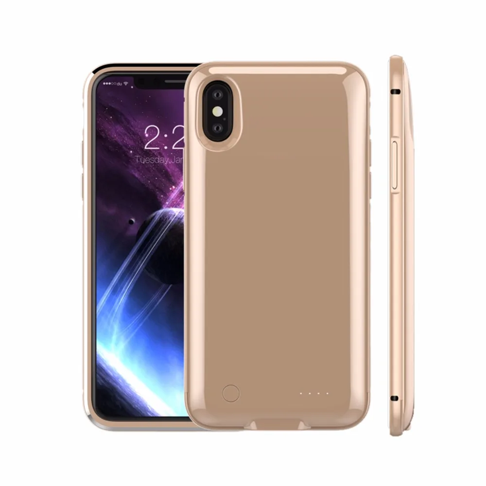 5000 мАч чехол для зарядного устройства для телефона iPhone X Внешний аккумулятор для iPhone 10 портативный резервный внешний аккумулятор чехол для телефона повербанк