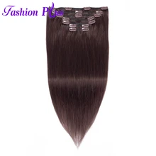 Rosa Hair Products Peruvian Virgin Hair Straight Peruvian Hair Extension Clip In Hair extensions 7pcs Human Hair Weave Bundles