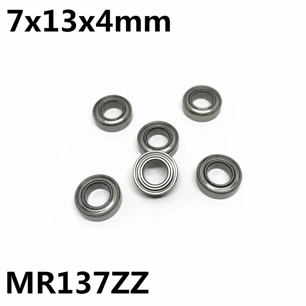 Ball Bearings Miniature Bearings Mini Ball Bearing 10Pcs MR137ZZ 7x13x4 mm Deep groove ball bearing