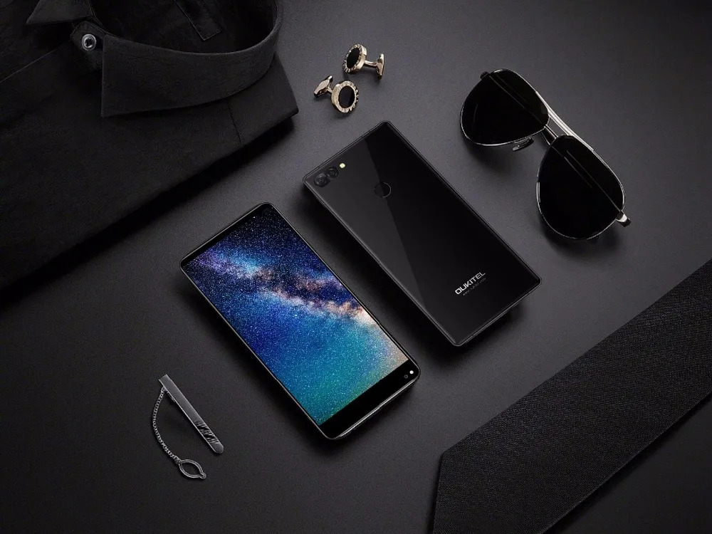 Смартфон Oukitel MIX 2 5,9" с 18:9 экраном 4G, Восьмиядерный процессор HelioP25, 6 ГБ+ 64 ГБ, 21 Мп+ 13 МП камера, 9 В/2 А, быстрое зарядное устройство, 4080 мАч, мобильный телефон