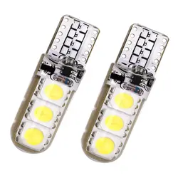 2 шт. 6LED шарик автомобиля T10 12 В Canbus 194 W5W 5050SMD ошибок сигнал Strobe стоп для Ford для Skoda Chevrolet Лада Opel