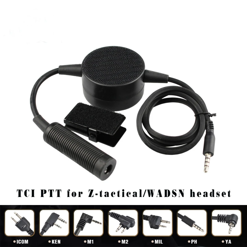 Ztac-TCI-Style-Tactical-headset-PTT-walkie-talkie-Military-Standard-Version-with-Headset-Adapter 5
