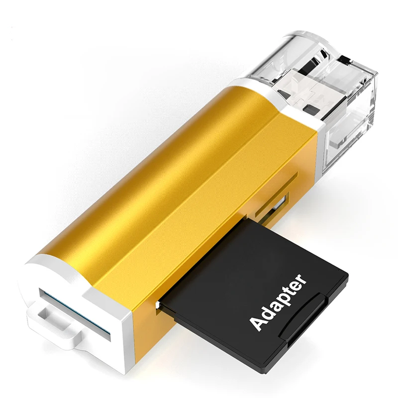 4 в 1 USB, для карты памяти Reader для Micro USB 2,0 адаптер для картридер 2 микро-sd TF M2 MMC MS PRO DUO Card Reader