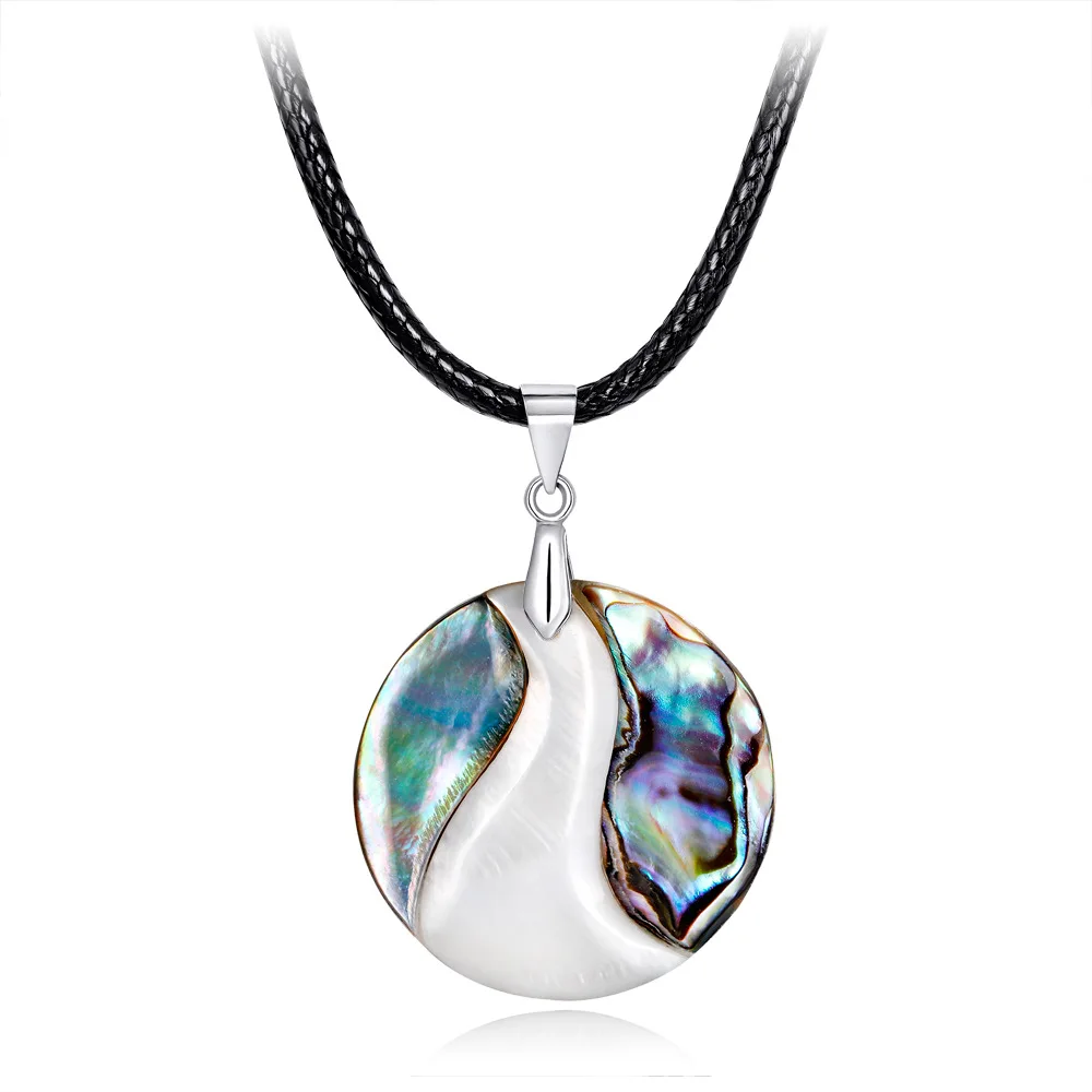 

Natural colored Abalone Shell Necklace simple personality ladies European and American simple jewelry