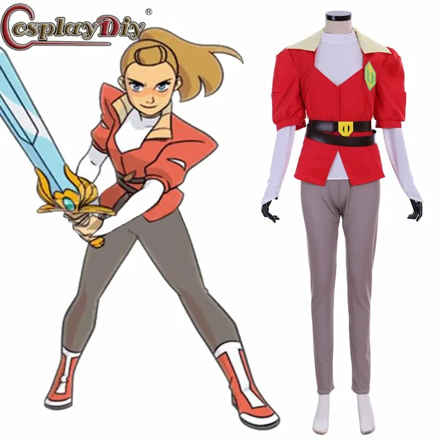 Cosplaydiy She Ra Princess of Power Cosplay Princess Adora Costume