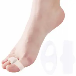 1 пара гелевых силиконовых разделителей пальцев ног корректор ортопедический растягиватель пальцев ног корректоры сепараторы