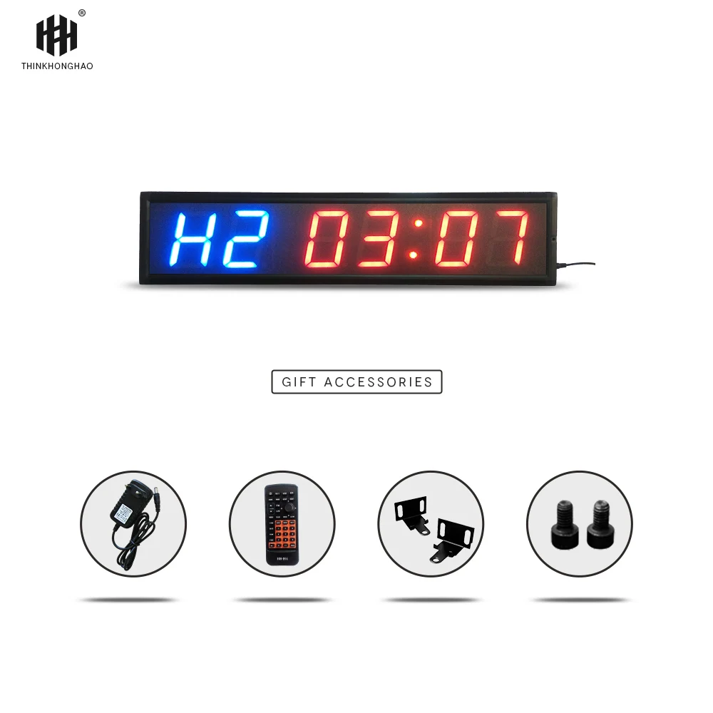  free shipping 4inch GYM Crossfit Timer LED Interval Timer Training Time And Rest Time Alternate Cou - 32752764276