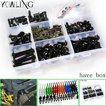 

Universal CNC Motorcycle Fairing Bolts Kit Body Fastener Clips Screws FOR kawasaki z750 z800 z1000 er6n zx6r ninja 300 z1000sx
