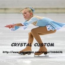 Платья для фигурного катания для девочек для соревнований изящное Новое Брендовое платье для катания на льду на заказ DR3967