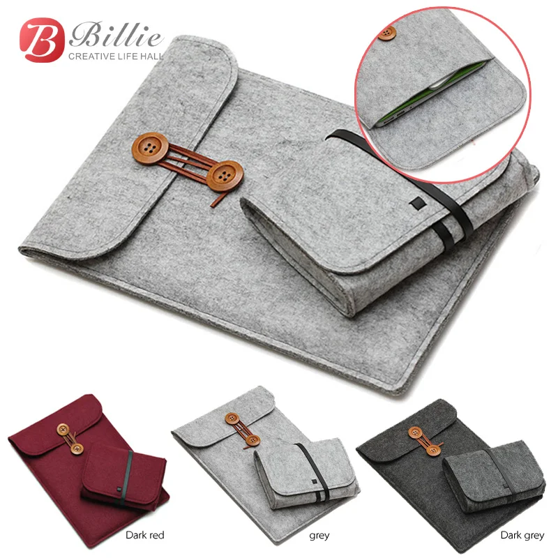 Сумка для ноутбука Billie из фетра чехол Macbook air 13 macbook pro 11 дюймов с мешочком