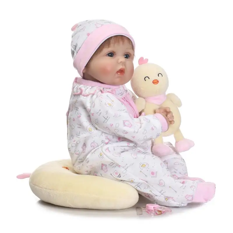 

NPKCOLLECTION 37CM Silicone Reborn Dolls Kids Playmate Gifts for Girls 15 Inch Baby Alive Soft Toys Real Dolls Baby Toys