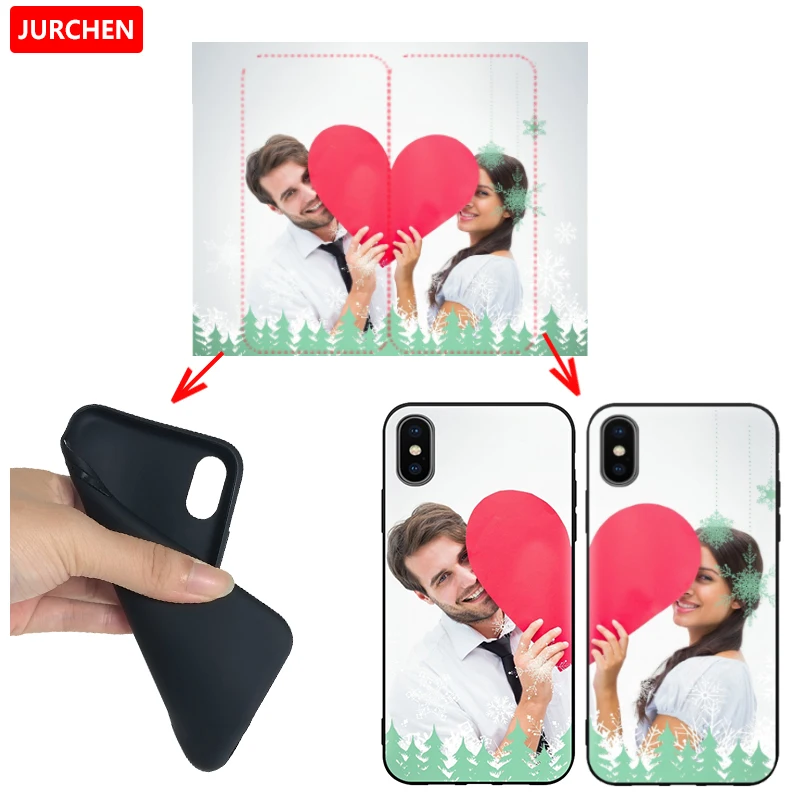 JURCHEN индивидуальный DIY чехол для телефона для iPhone 6S 6 7 8 11 Pro Plus X XS XR Max Чехол Мягкий силиконовый чехол для фото любой модели