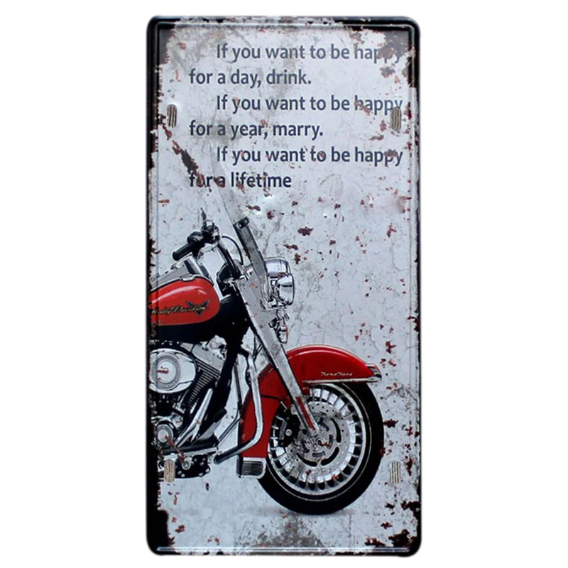 Aliexpress.com : Buy New Motorcycle License Plate Vintage ...