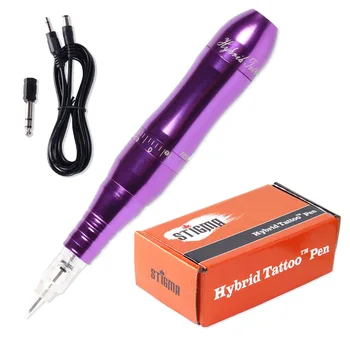 

1set Permanent Makeup Machine pen For Tattoos Cosmetics Rotary Tattoo Machine Pens For Eyebrows Lip Eyeliner with micro needle