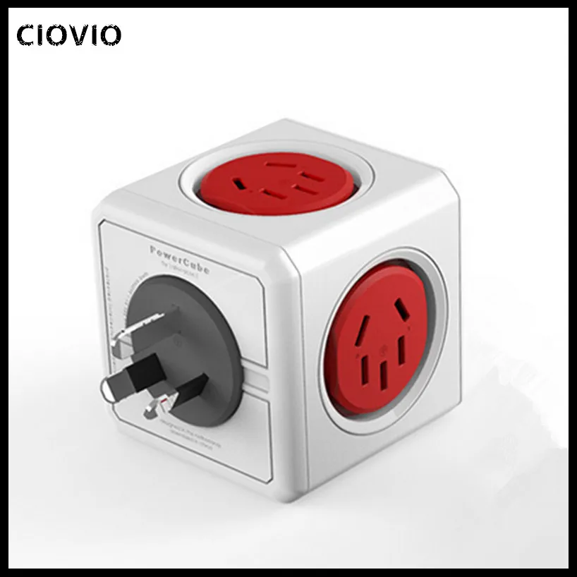 CIOVIO умный дом power Cube розетка 5 розеток адаптер Блок питания мульти коммутируемые розетки