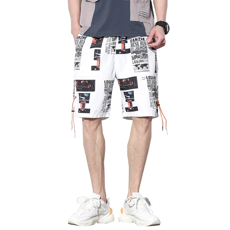 2022 New Summer Men Casual Shorts Knee Length Casual Streetwear Male