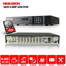 5 в 1 4MP AHD DVR NVR XVR CCTV 4Ch 8Ch 1080 P 3MP 5MP Гибридный рекордеры для систем видеонаблюдения Камера Onvif RS485 ТАЗИКОВЫЕ от Управление P2P облако